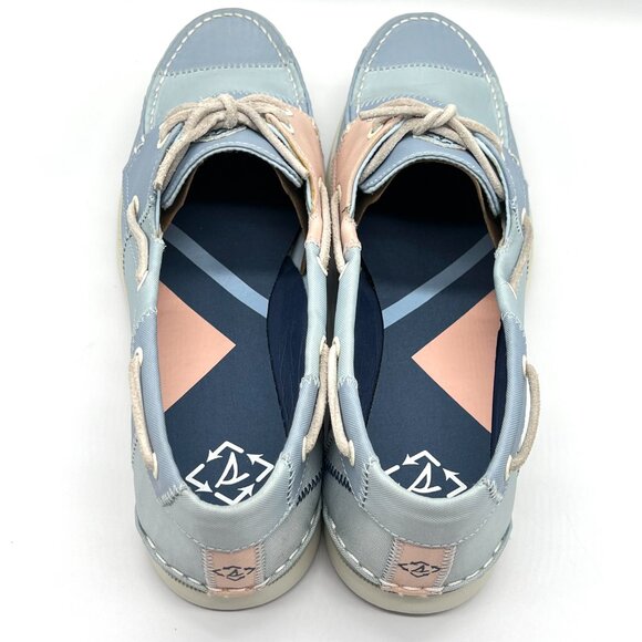 Sperry Womens Size 12 Blue And Pink Pastel Boat Shoes - Picture 7 of 12